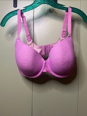 Auden Pink Lace Molded Underwire Bra